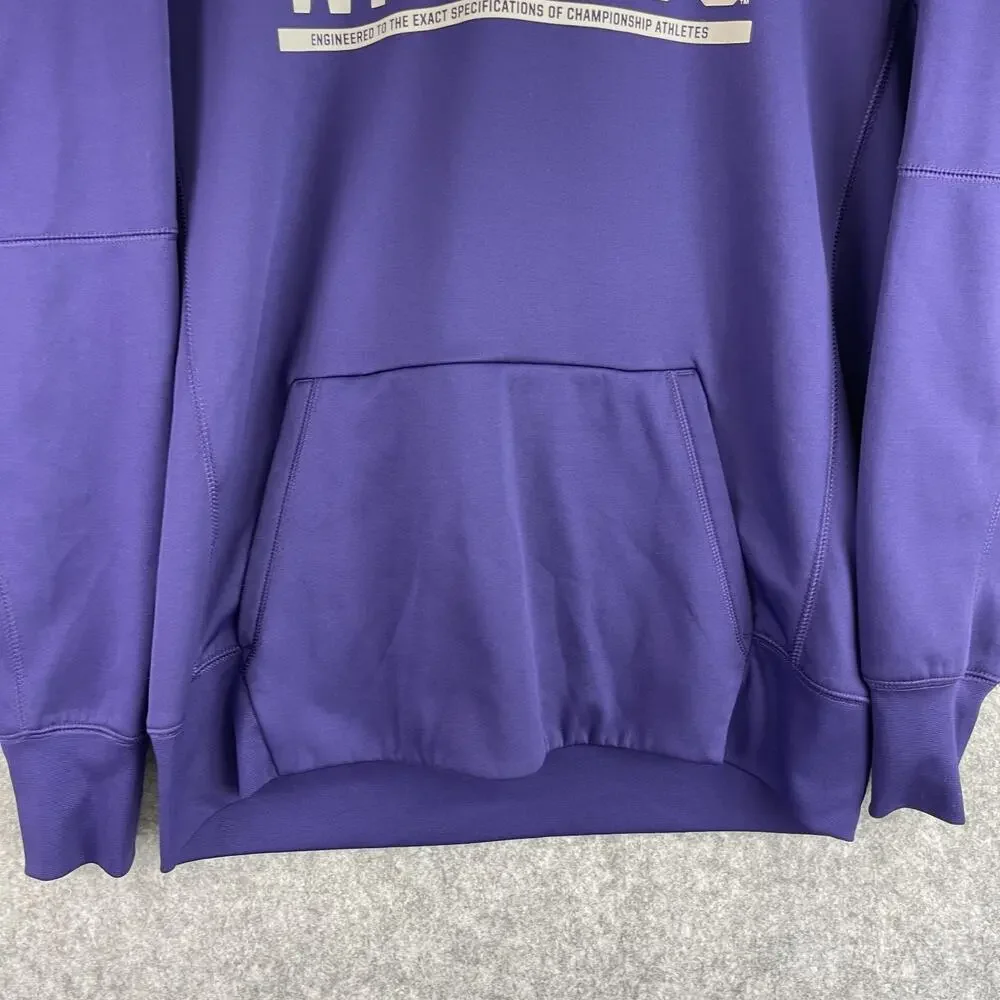 Nike Kansas State Wildcats Hoodie Mens Large Purple Therma Fit‎ Circuit Pullover